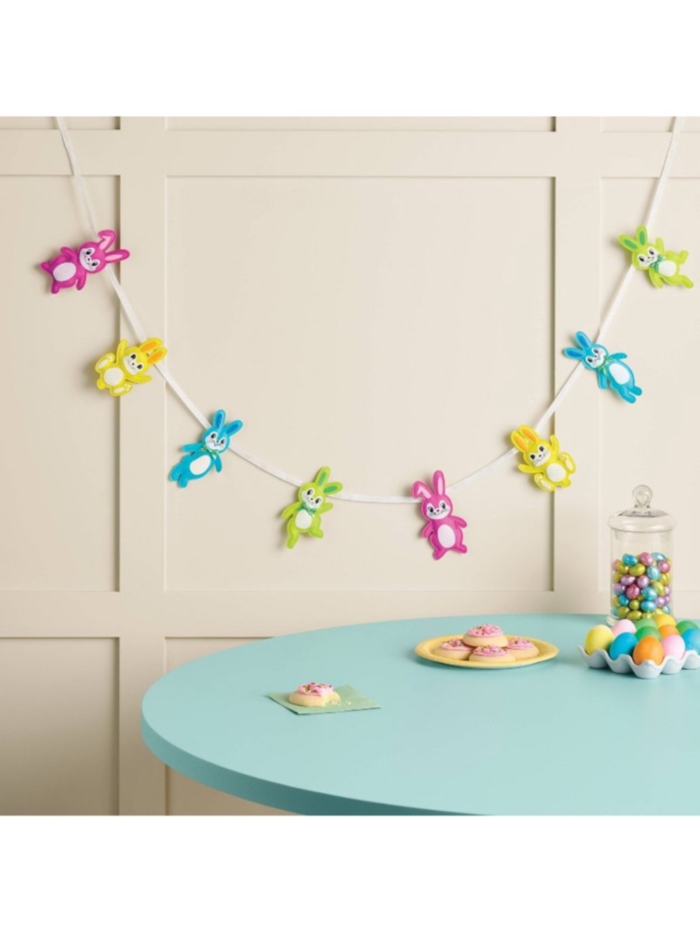 Easter Colored Bunny Tales Felt Garland - Spritz™